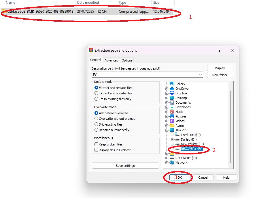 Hướng dẫn cài đặt lại windows cho surface